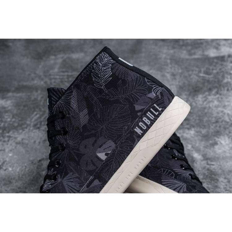 Tenis Deportivos Nobull Black Oasis Lona Mid Trainer Mujer Negros | MX-60377