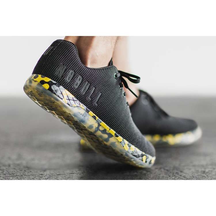Tenis Deportivos Nobull Black Radial Trainer Hombre Negros Amarillos | MX-62094