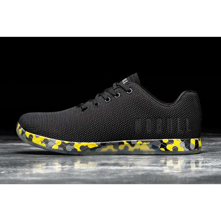 Tenis Deportivos Nobull Black Radial Trainer Hombre Negros Amarillos | MX-62094