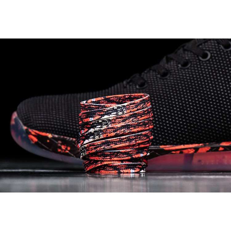 Tenis Deportivos Nobull Black Spill Trainer Hombre Negros Naranjas | MX-98703