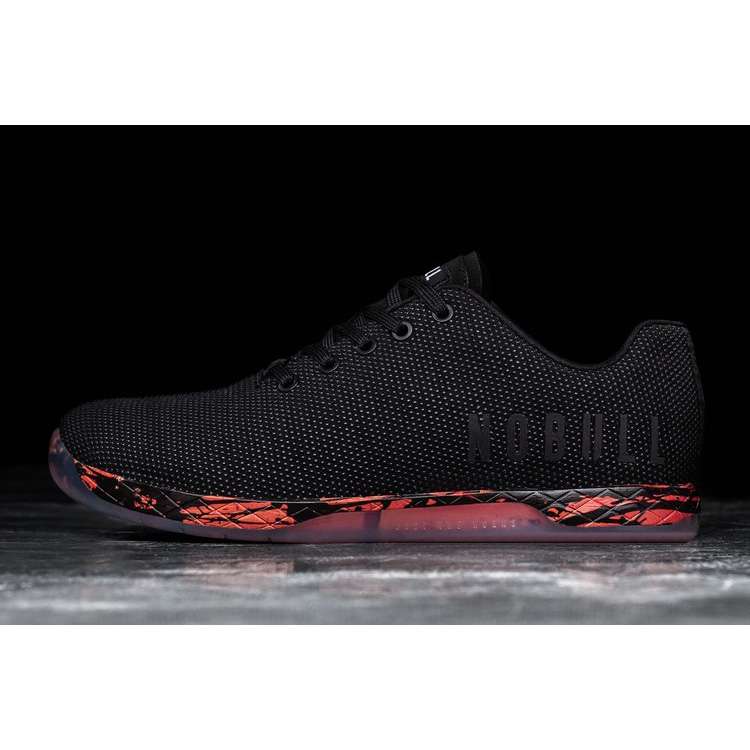 Tenis Deportivos Nobull Black Spill Trainer Hombre Negros Naranjas | MX-98703