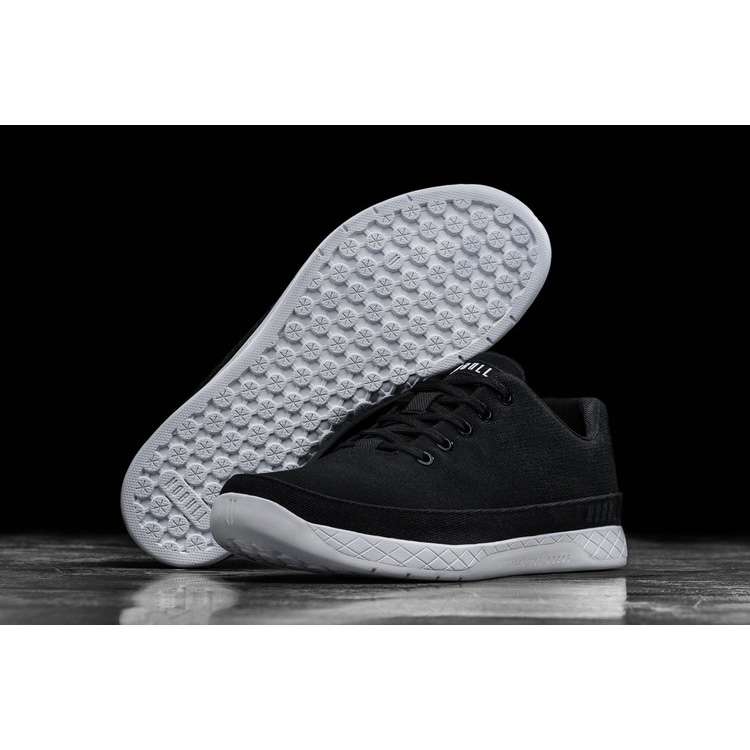 Tenis Deportivos Nobull Black White Lona Trainer Hombre Negros | MX-65582