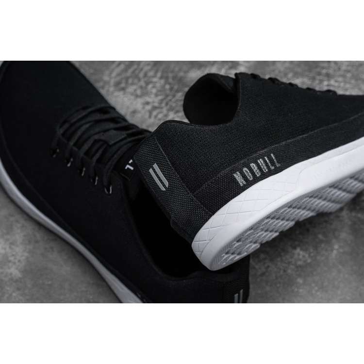 Tenis Deportivos Nobull Black White Lona Trainer Hombre Negros | MX-65582