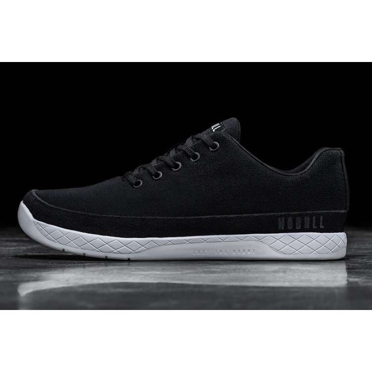 Tenis Deportivos Nobull Black White Lona Trainer Hombre Negros | MX-65582