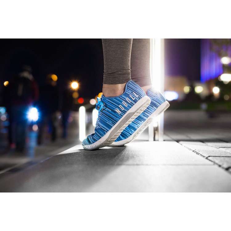 Tenis Deportivos Nobull Blue Linear Trainer Mujer Azules | MX-64483