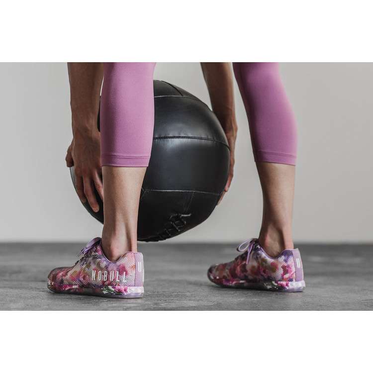Tenis Deportivos Nobull Bouquet Trainer Mujer Morados Rosas | MX-33159