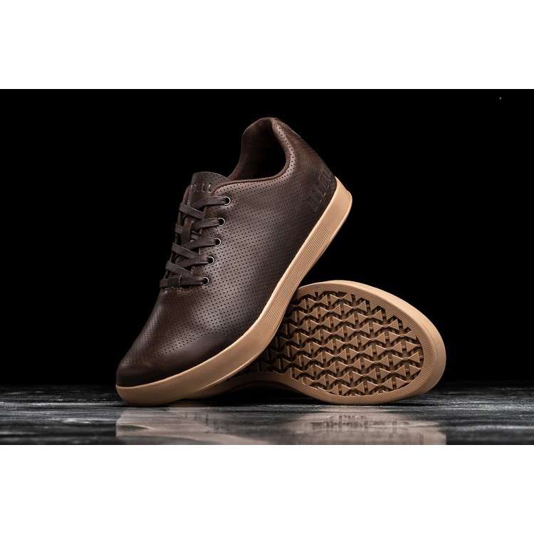 Tenis Deportivos Nobull Brown Cuero Trainer Hombre Marrom | MX-38583