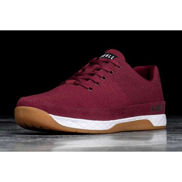Tenis Deportivos Nobull Burgundy Lona Trainer Hombre Rojos | MX-49517