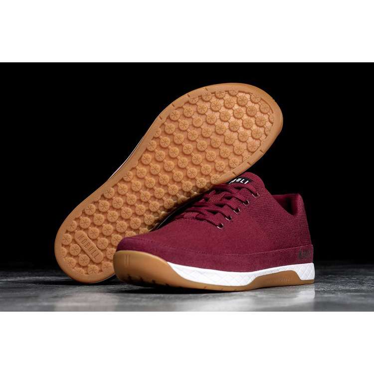 Tenis Deportivos Nobull Burgundy Lona Trainer Hombre Rojos | MX-49517