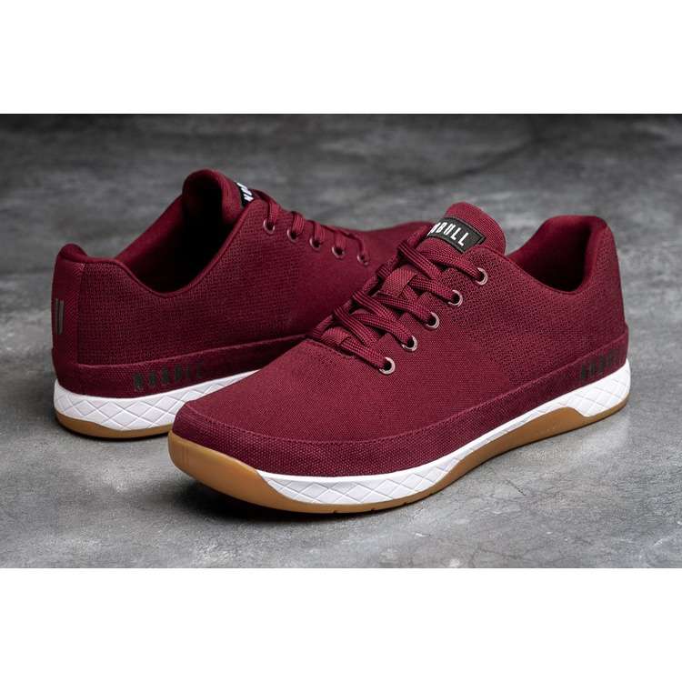 Tenis Deportivos Nobull Burgundy Lona Trainer Hombre Rojos | MX-49517