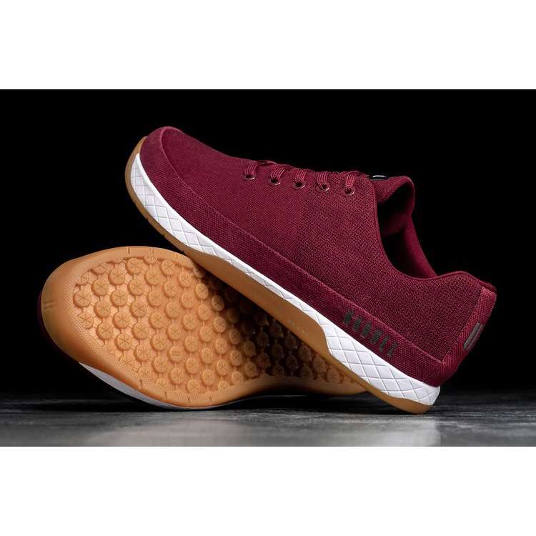 Tenis Deportivos Nobull Burgundy Lona Trainer Hombre Rojos | MX-49517