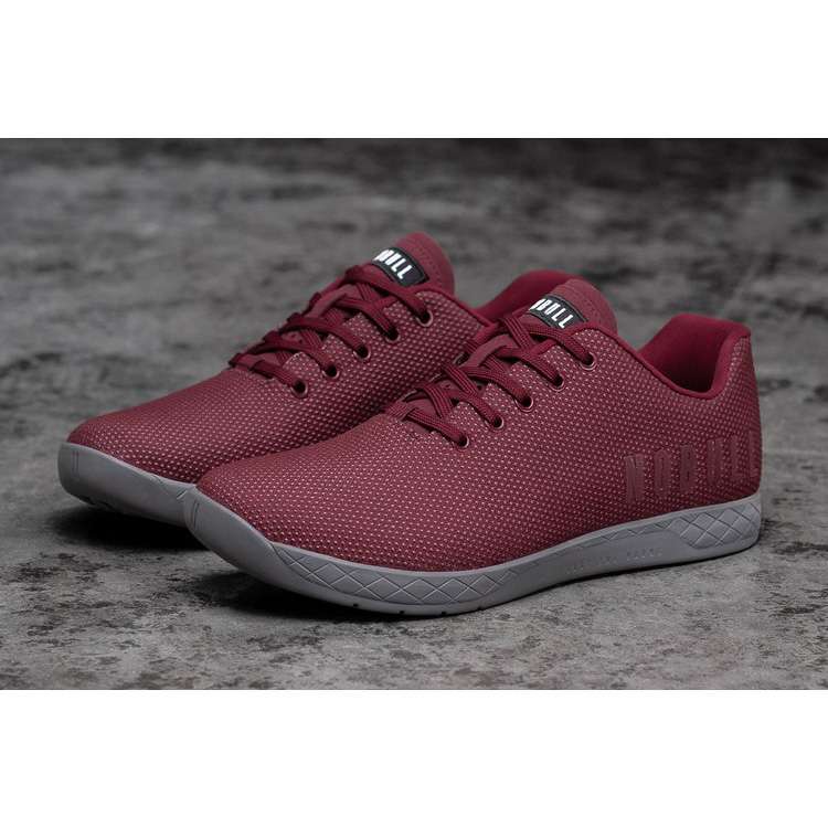 Tenis Deportivos Nobull Cabernet Grey Trainer Hombre Vino | MX-41484