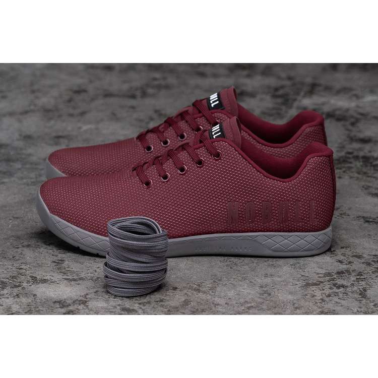 Tenis Deportivos Nobull Cabernet Grey Trainer Mujer Vino | MX-49814