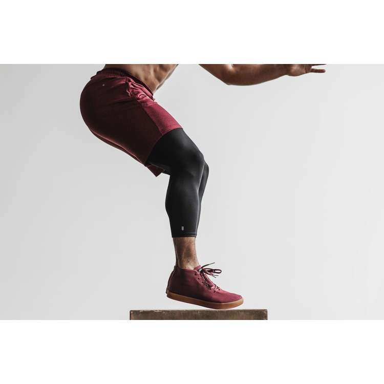 Tenis Deportivos Nobull Cabernet Gum Lona Mid Trainer Hombre Vino | MX-19055