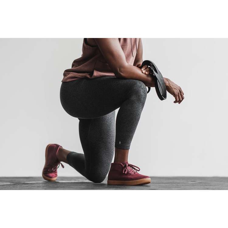 Tenis Deportivos Nobull Cabernet Gum Lona Mid Trainer Mujer Vino | MX-23493