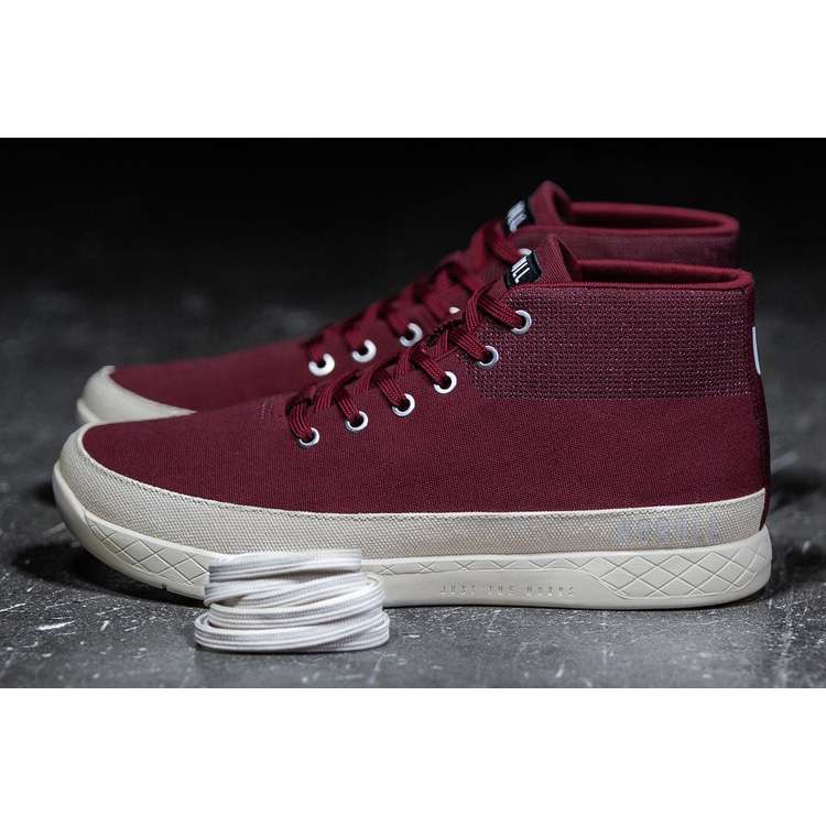 Tenis Deportivos Nobull Cabernet Lona Mid Trainer Hombre Vino | MX-65618
