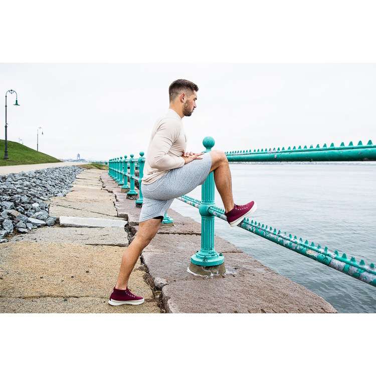 Tenis Deportivos Nobull Cabernet Lona Mid Trainer Hombre Vino | MX-65618