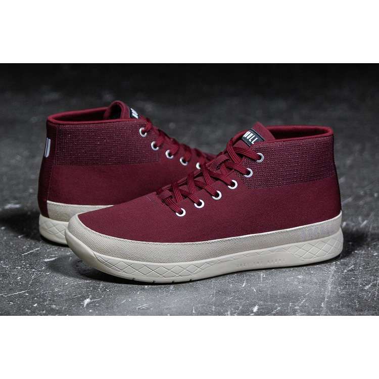 Tenis Deportivos Nobull Cabernet Lona Mid Trainer Hombre Vino | MX-65618