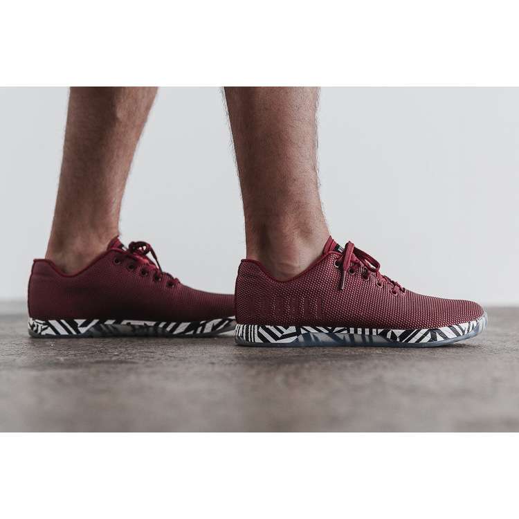 Tenis Deportivos Nobull Cabernet Zebra Trainer Hombre Vino | MX-24606