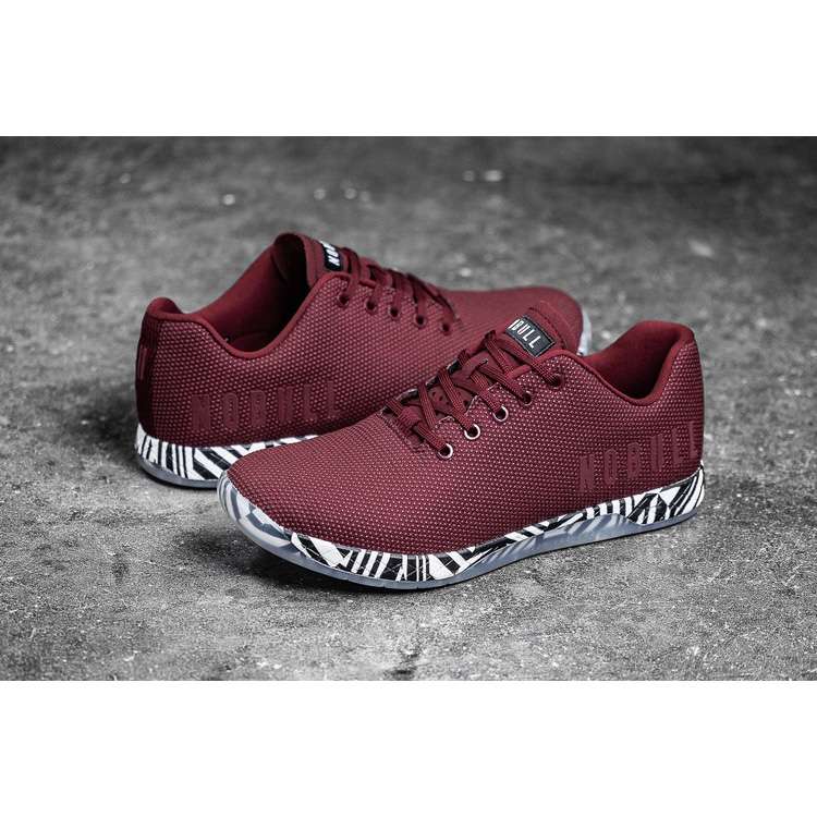 Tenis Deportivos Nobull Cabernet Zebra Trainer Hombre Vino | MX-24606