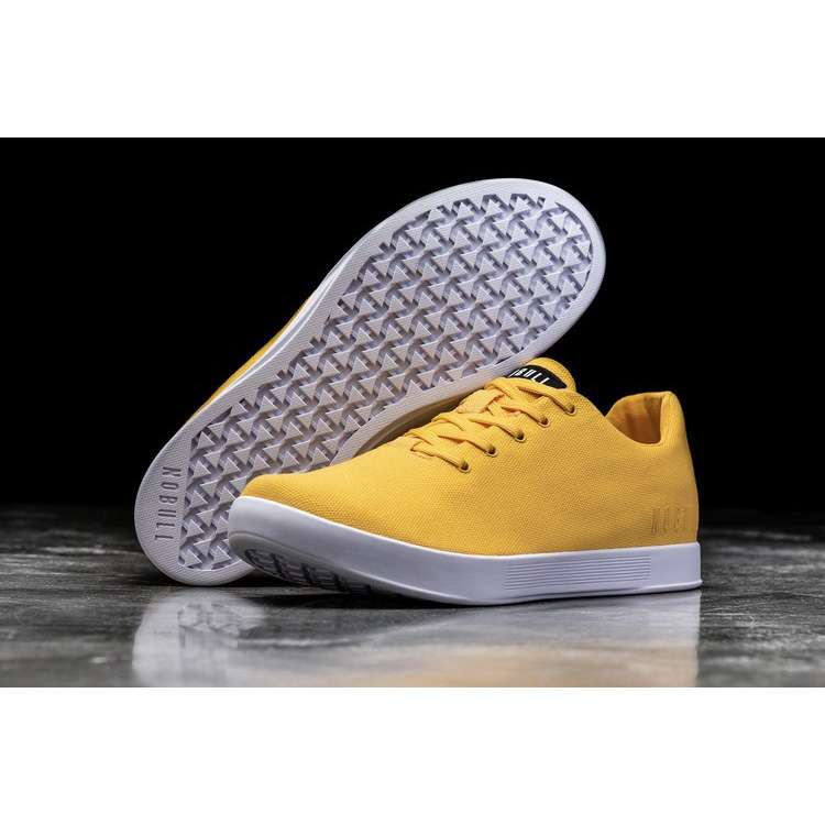 Tenis Deportivos Nobull Canary Lona Trainer Hombre Amarillos | MX-42297
