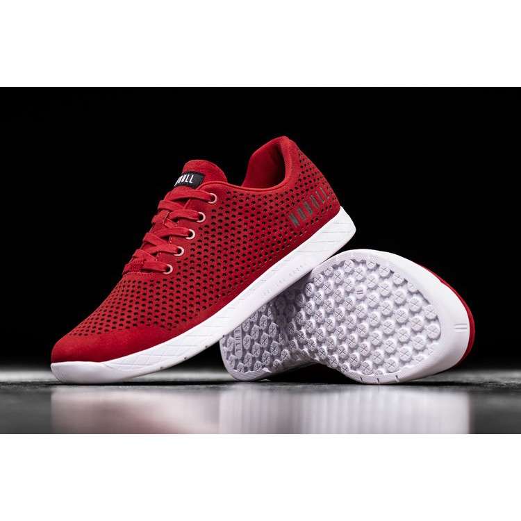 Tenis Deportivos Nobull Carreras Red Gamuza Trainer Hombre Rojos | MX-45098