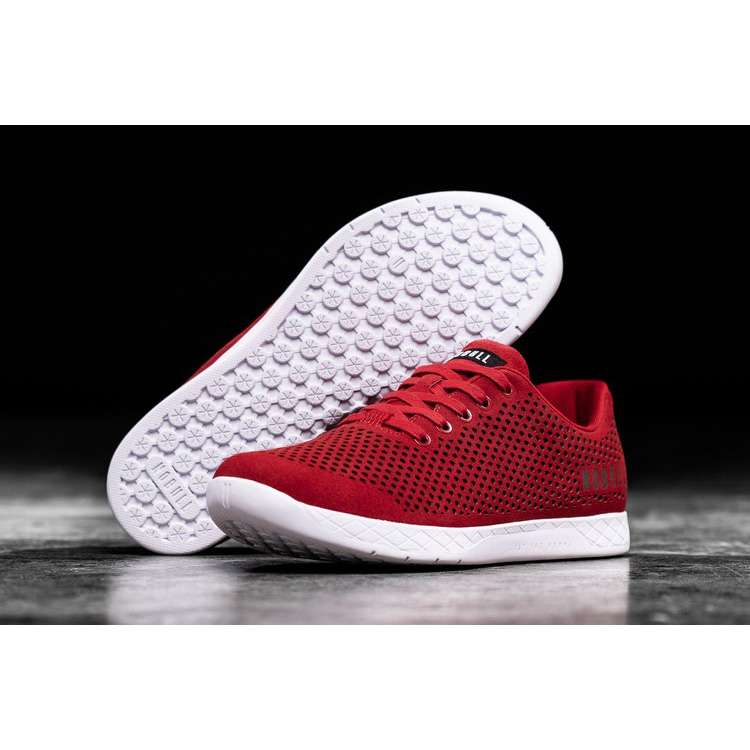 Tenis Deportivos Nobull Carreras Red Gamuza Trainer Hombre Rojos | MX-45098