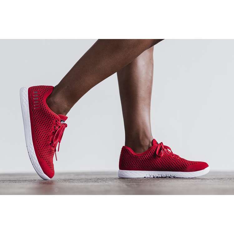 Tenis Deportivos Nobull Carreras Red Gamuza Trainer Mujer Rojos | MX-94968