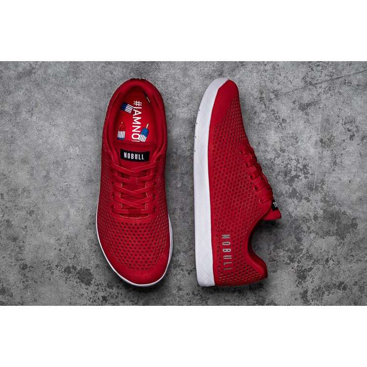 Tenis Deportivos Nobull Carreras Red Gamuza Trainer Mujer Rojos | MX-94968