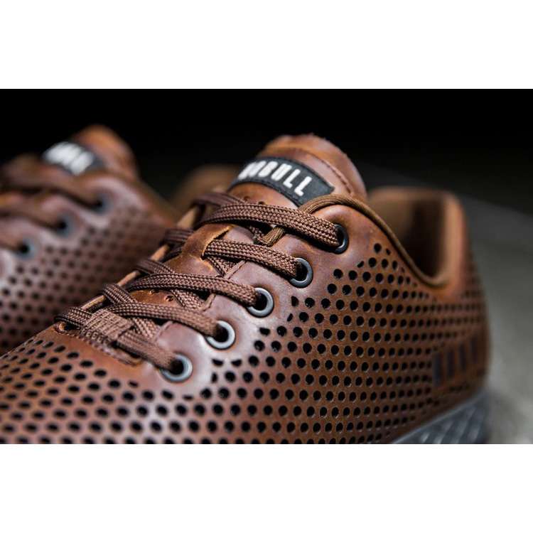 Tenis Deportivos Nobull Coffee Grey Cuero Trainer Mujer Marrom | MX-82979