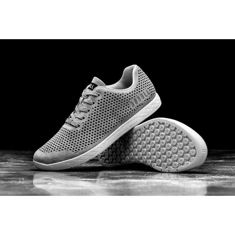 Tenis Deportivos Nobull Concrete Gamuza Trainer Mujer Grises | MX-18591