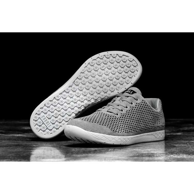 Tenis Deportivos Nobull Concrete Gamuza Trainer Hombre Grises | MX-92441