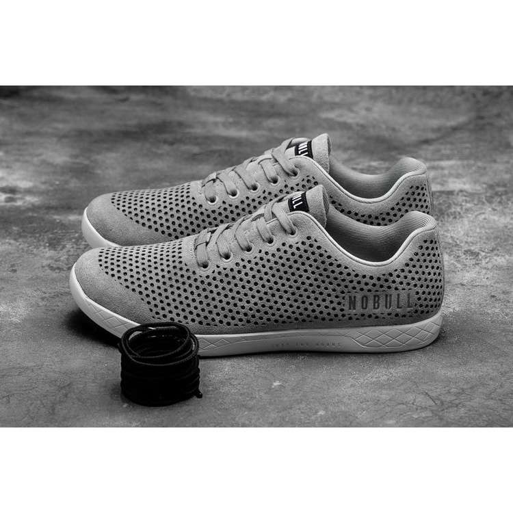 Tenis Deportivos Nobull Concrete Gamuza Trainer Hombre Grises | MX-92441