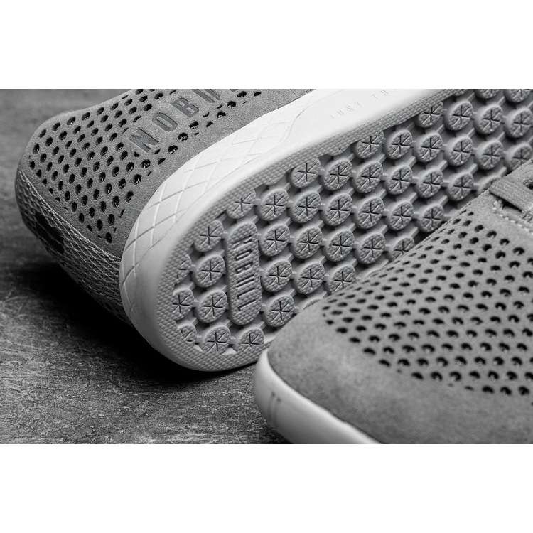 Tenis Deportivos Nobull Concrete Gamuza Trainer Hombre Grises | MX-92441