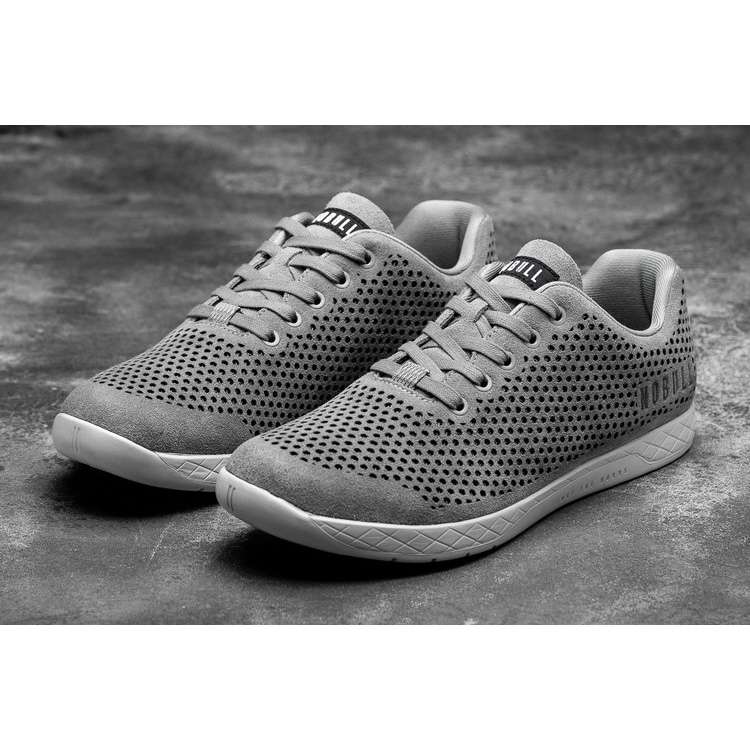 Tenis Deportivos Nobull Concrete Gamuza Trainer Hombre Grises | MX-92441