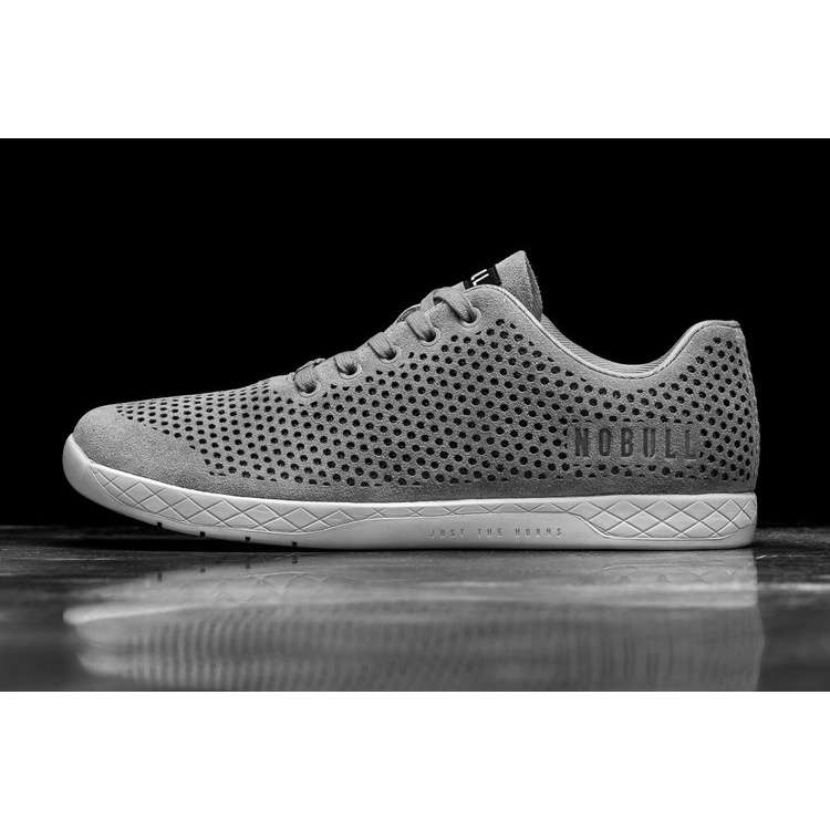 Tenis Deportivos Nobull Concrete Gamuza Trainer Hombre Grises | MX-92441
