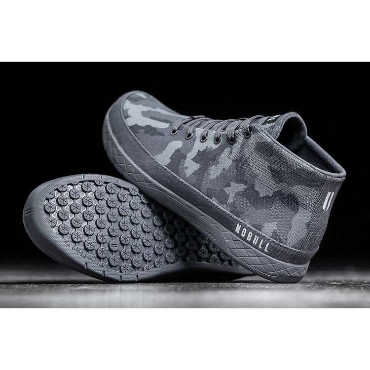 Tenis Deportivos Nobull Dark Camo Lona Mid Trainer Mujer Grises | MX-11117