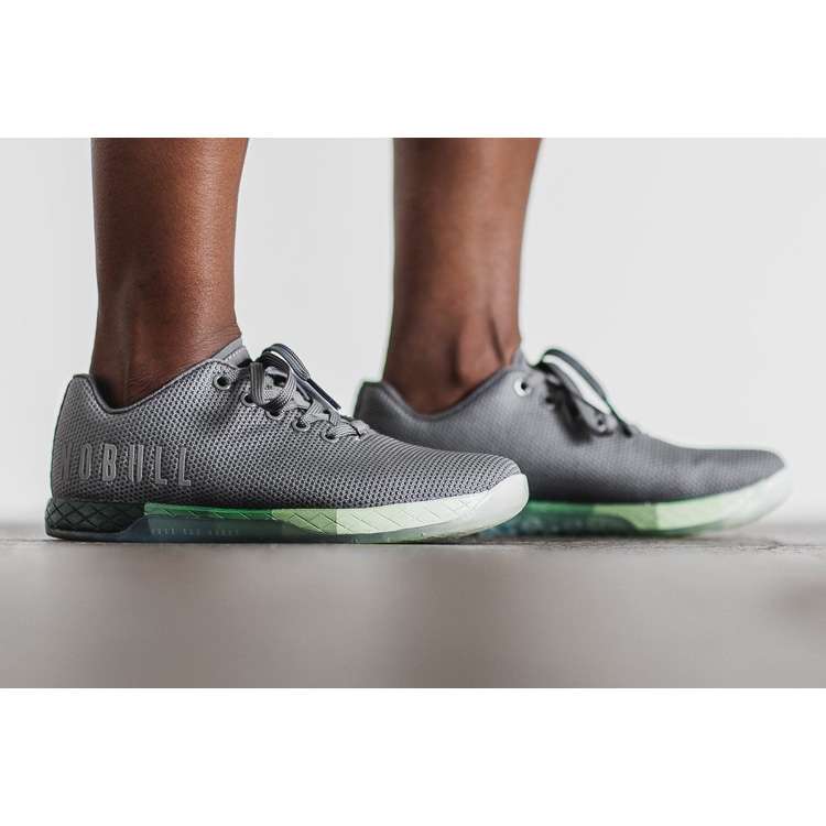 Tenis Deportivos Nobull Dark Grey Gradient Trainer Mujer Grises Verdes | MX-91230