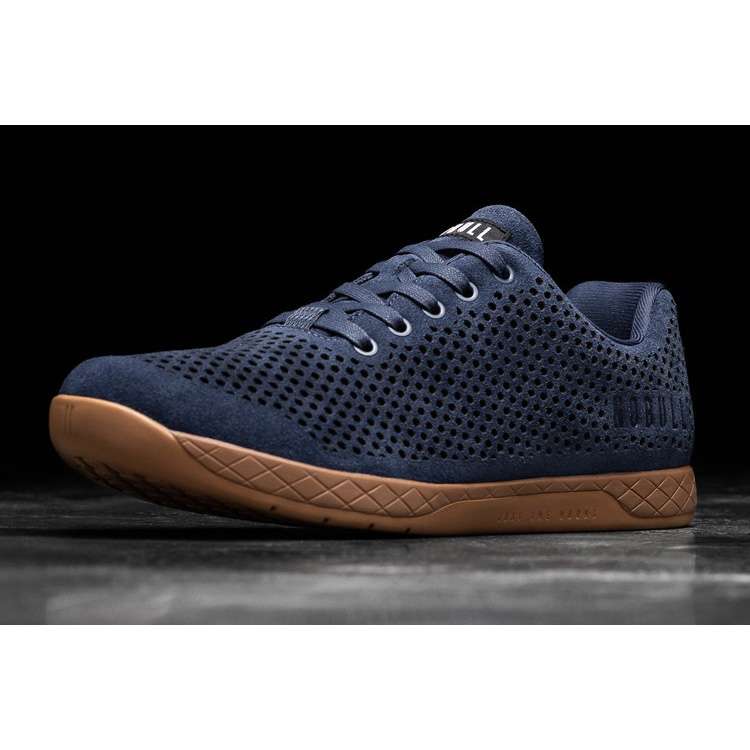 Tenis Deportivos Nobull Dusk Gamuza Trainer Mujer Azul Marino Marrom | MX-55225