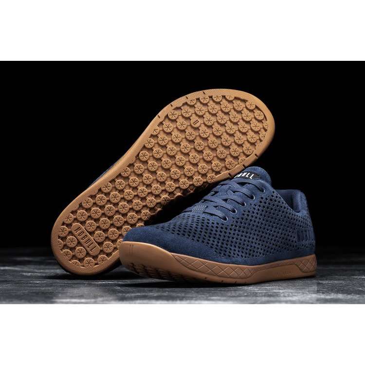 Tenis Deportivos Nobull Dusk Gamuza Trainer Mujer Azul Marino Marrom | MX-55225