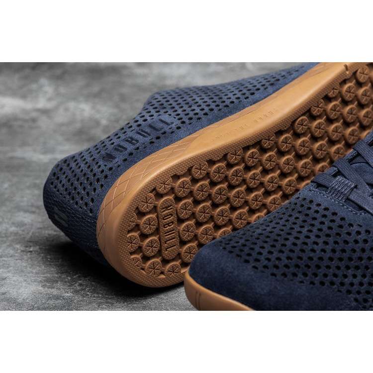 Tenis Deportivos Nobull Dusk Gamuza Trainer Mujer Azul Marino Marrom | MX-55225