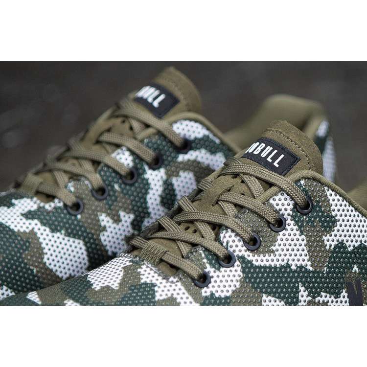 Tenis Deportivos Nobull Field Camo Trainer Mujer Blancos Verdes | MX-20741