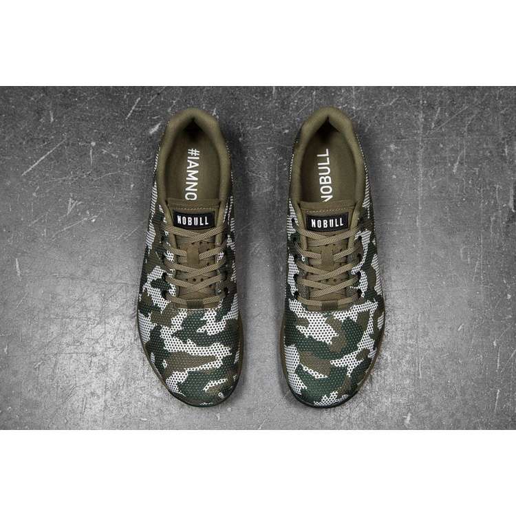 Tenis Deportivos Nobull Field Camo Trainer Mujer Blancos Verdes | MX-20741
