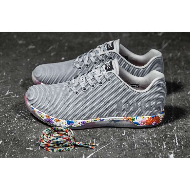 Tenis Deportivos Nobull Grey Daisy Trainer Mujer Grises Multicolor | MX-27572