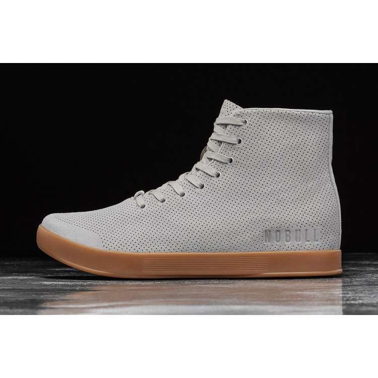 Tenis Deportivos Nobull High-top Arctic Gum Gamuza Trainer Hombre Grises | MX-13628