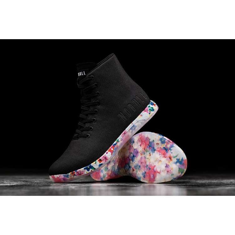 Tenis Deportivos Nobull High-top Black Daisy Trainer Hombre Negros Multicolor | MX-22716
