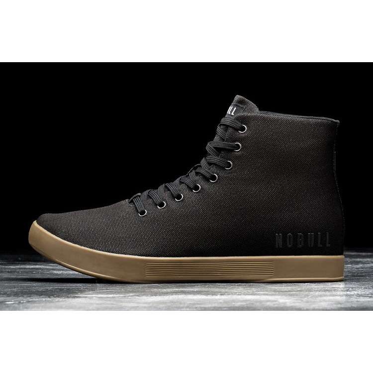 Tenis Deportivos Nobull High-top Black Dark Gum Lona Trainer Mujer Negros | MX-47592