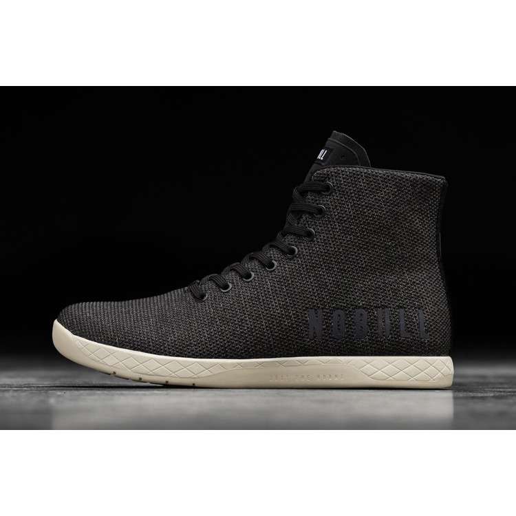 Tenis Deportivos Nobull High-top Black Heather Trainer Hombre Negros | MX-38852