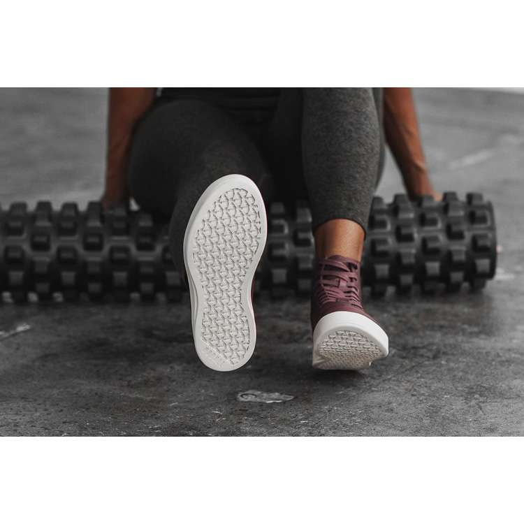 Tenis Deportivos Nobull High-top Burgundy Cuero Trainer Mujer Vino | MX-14086