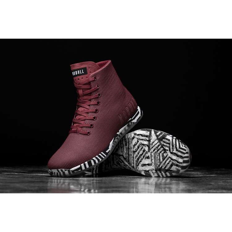 Tenis Deportivos Nobull High-top Cabernet Zebra Trainer Hombre Vino | MX-16877